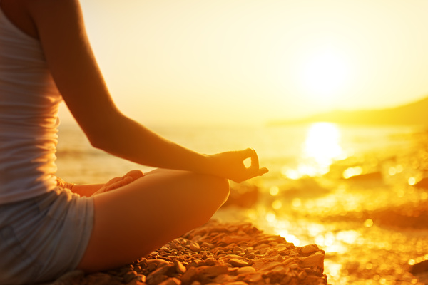 Dawn-meditation-people-Stock-Photo